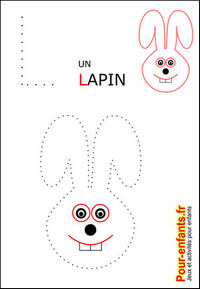 Jeux  imprimer jeu dessins A relier enfants de maternelle imprimer gratuitement dessin de lapin gratuit