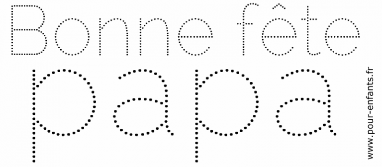 Bonne fête papa. Points à relier. Dessins à imprimer en pointillés
