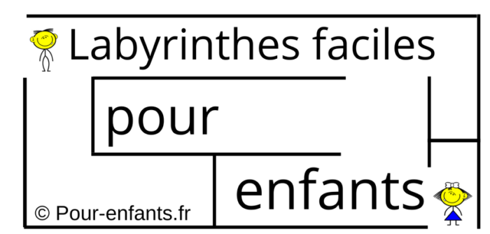 Labyrinthes faciles pour enfants de maternelle fiches à imprimer