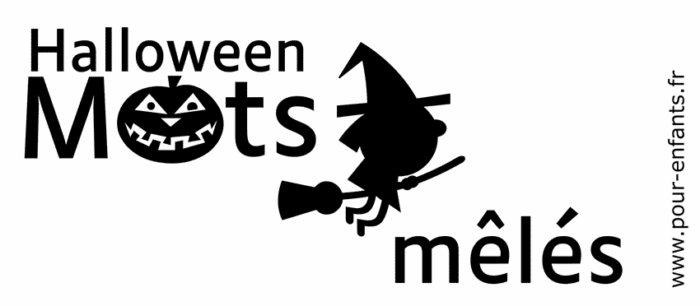 Mots mêlés Halloween à imprimer. Gratuit. Pour enfants. Faciles.