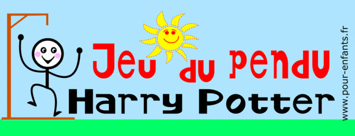 Jeux du pendu Harry Potter enfants. Pour jouer en ligne.