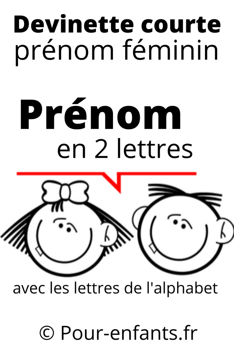 courte et facile. Prénom féminin. Charades, jeux, Coloriages