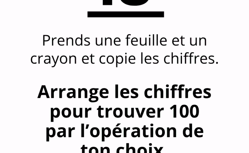 Récréation mathématique.